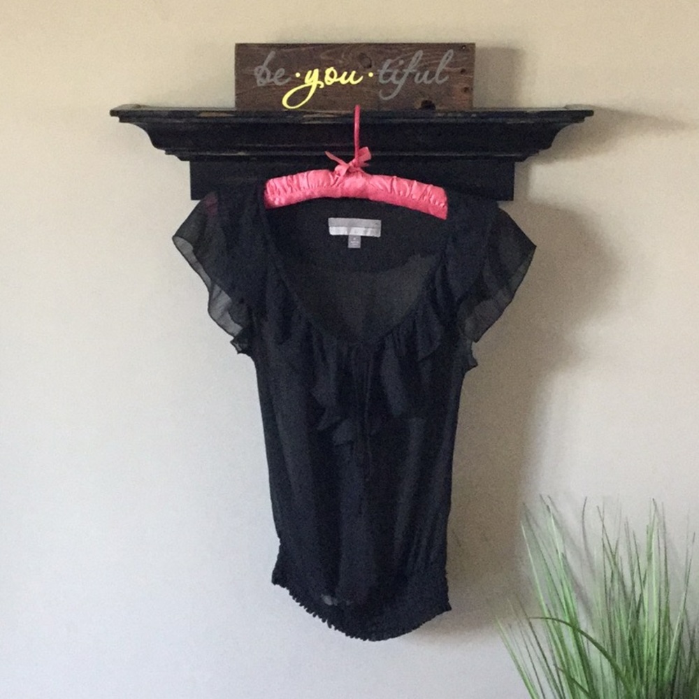 Vanity Sheer black top.